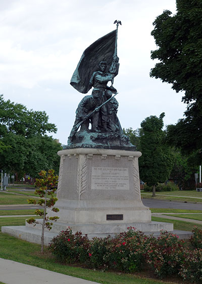 Jackson's Civil War monument presented by Gen. Wm. Withington. Photo ©2014 Look Around You Ventures, LLC.